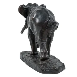 New Moulage Éléphant courant Antoine-Louis Barye - Bronze Art Européen