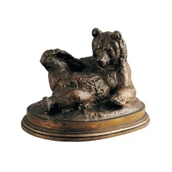 Moulage Ours couché Antoine-Louis Barye