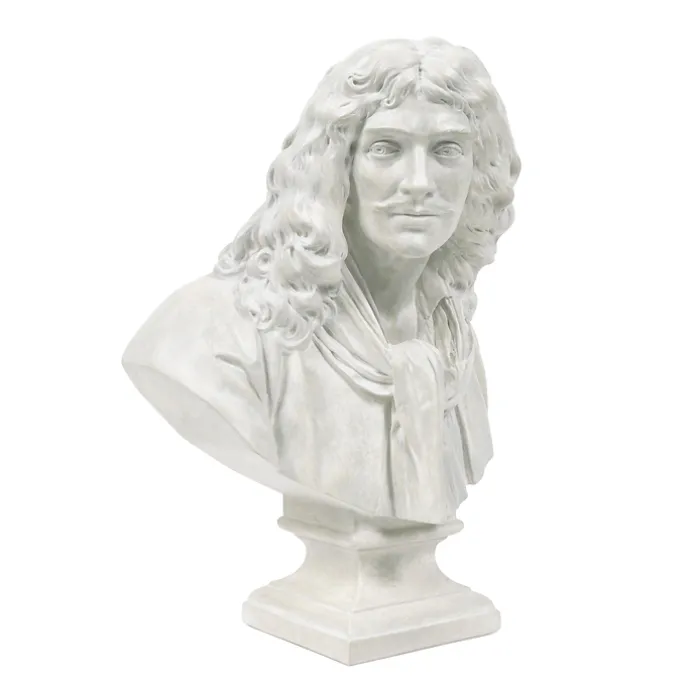 Moulage Petit buste de Jean-Baptiste Poquelin, dit Molière - Jean Antoine Houdon