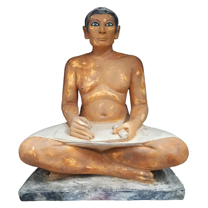 Discount Moulage Scribe accroupi ou Scribe de Saqqarah - Taille réelle Moulages Remarquables|Antiquités Orientales Et Égyptiennes