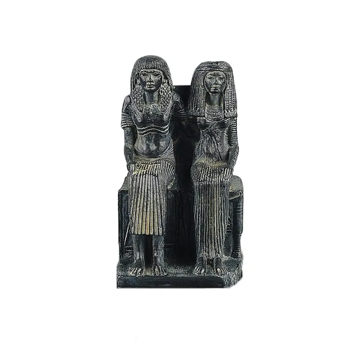 Moulage Statue d'un couple égyptien assis