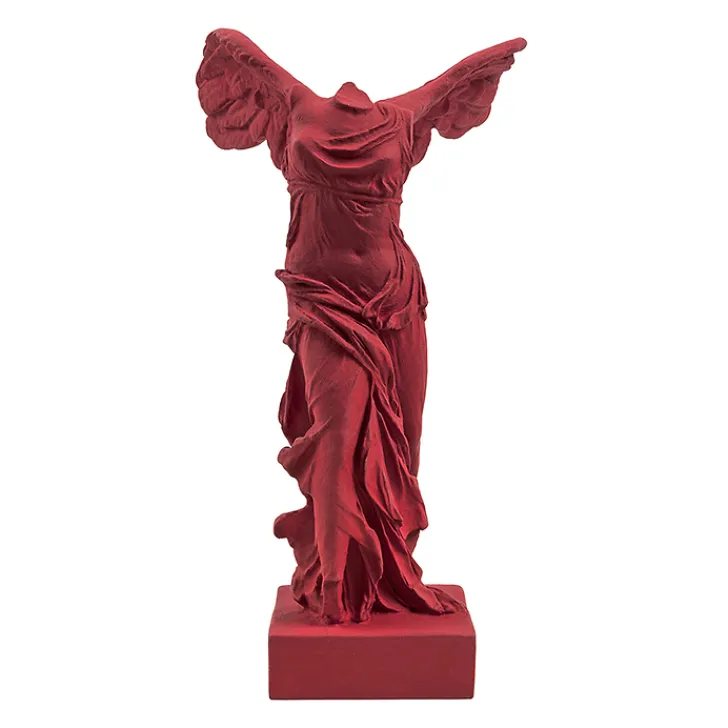 Online Moulage Victoire de Samothrace 34 cm - Rouge sombre Antiquités Gallo-Romaines & Gréco-Romaines