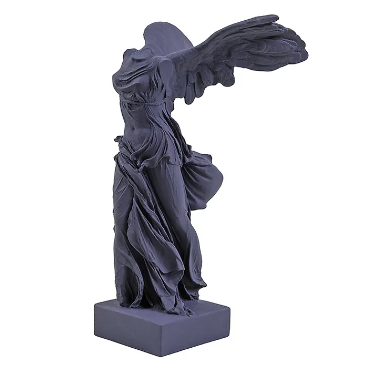 Moulage Victoire de Samothrace 34 cm - Bleu poudre Antiquités Gallo-Romaines & Gréco-Romaines