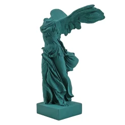 Outlet Moulage Victoire de Samothrace 34 cm - Vert pétrole Antiquités Gallo-Romaines & Gréco-Romaines
