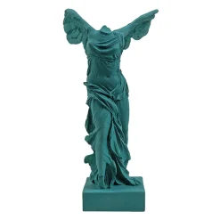 Outlet Moulage Victoire de Samothrace 34 cm - Vert pétrole Antiquités Gallo-Romaines & Gréco-Romaines
