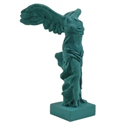 Outlet Moulage Victoire de Samothrace 34 cm - Vert pétrole Antiquités Gallo-Romaines & Gréco-Romaines
