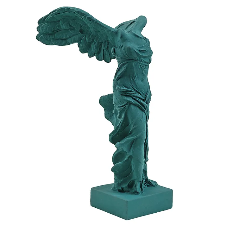Outlet Moulage Victoire de Samothrace 34 cm - Vert pétrole Antiquités Gallo-Romaines & Gréco-Romaines