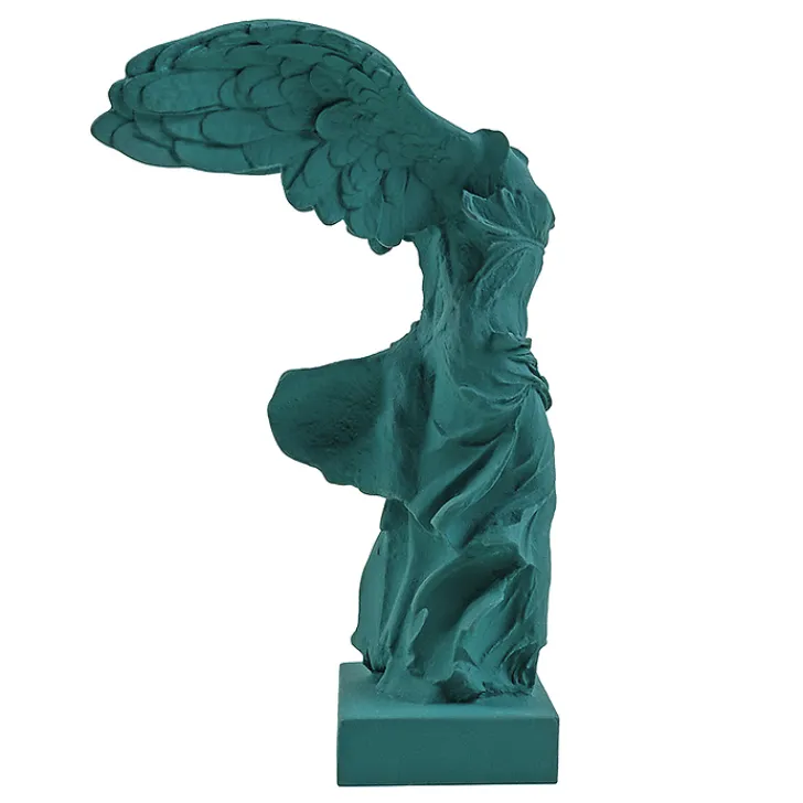 Outlet Moulage Victoire de Samothrace 34 cm - Vert pétrole Antiquités Gallo-Romaines & Gréco-Romaines
