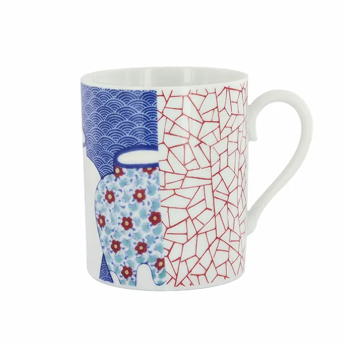 Mug en porcelaine 3 jarres