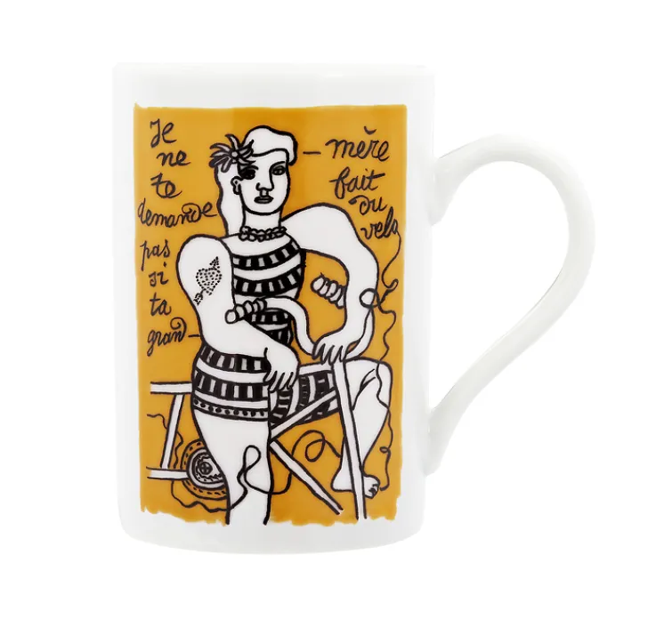 Clearance Mug Fernand Léger - Je ne te demande pas si ta grand-mère fait du vélo Art De La Table
