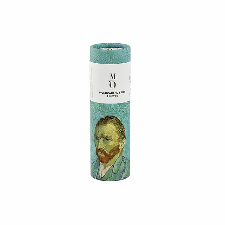 Clearance Multicâbles 3 en 1 - 1 mètre Vincent van Gogh - Portrait de l'artiste High-Tech
