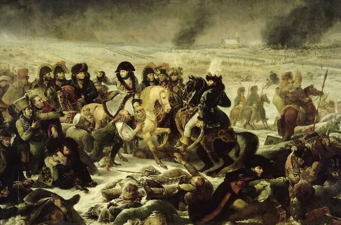 Napoléon Ier sur le champ de bataille d'Eylau (9 février 1807) (toiles sur châssis)
