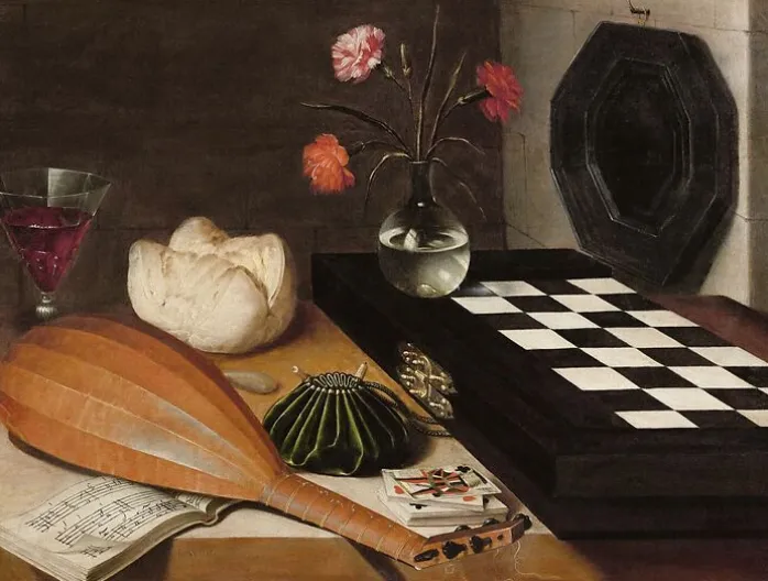 Nature morte à l’échiquier (affiches d'art encadrées)