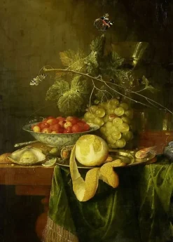 Nature morte au citron pelé (toiles encadrées)