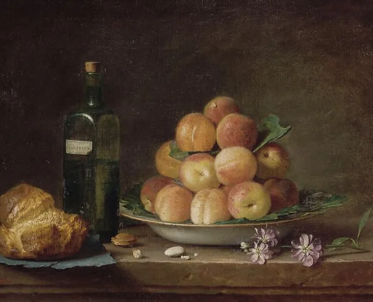 Best Nature morte aux pêches et à la brioche (toiles sur châssis) Toiles Sur Châssis|Toiles Sans Cadre