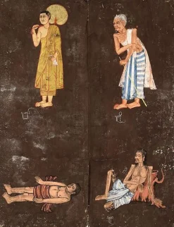 Nemi Jataka (détail) (toiles encadrées)