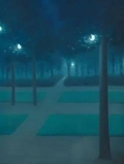Nocturne au Parc Royal de Bruxelles (panneaux acryliques)