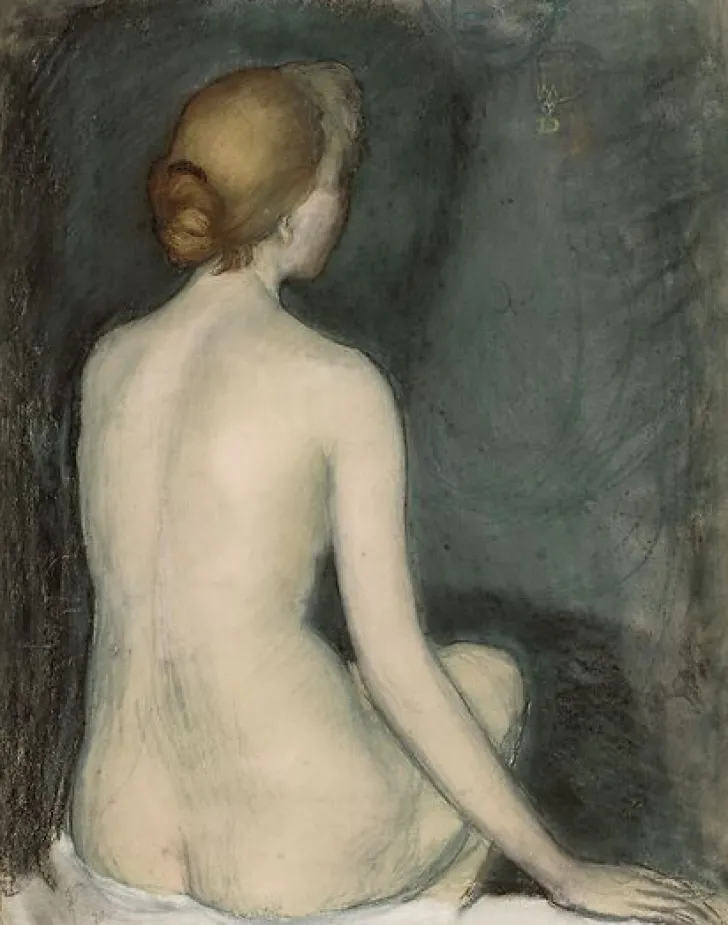 Outlet Nu, femme assise, de dos (détail) (affiches d'art) Affiches D'Art|Affiches D'Art Encadrées