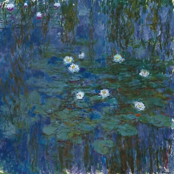 Nymphéas bleus (toiles sans cadre)