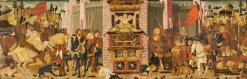 Online Panneau de cassone : Hersilie réconciliant les Romains et les Sabins (toiles sur châssis) Toiles Sur Châssis|Panneaux Acryliques