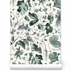 Sale Papier peint intissé Herbier du roi - Vert - 270 x 53 cm - Maison Baluchon Art De La Maison
