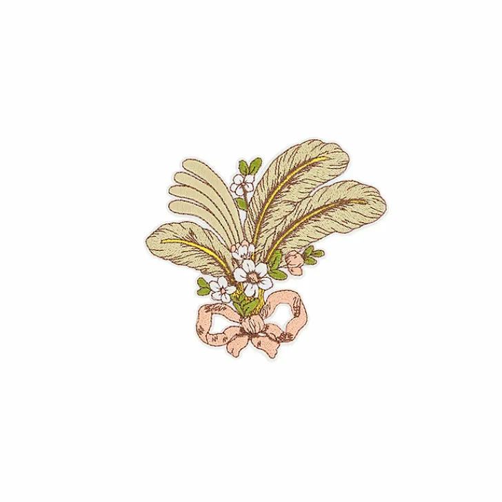 Best Patch brodé thermocollant Galerie des modes Plume - 11 x 10 cm Accessoires