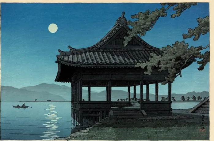 Pavillon Kankai, à Wakaura (panneaux acryliques)
