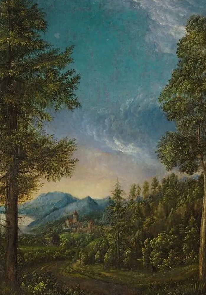 Paysage au château (panneaux aluminium)