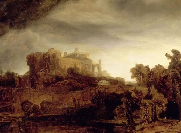 Paysage au château (panneaux aluminium)