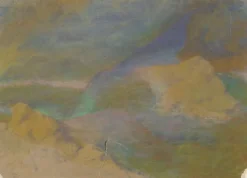 Paysage de montagne avec rochers au premier plan (toiles sans cadre)