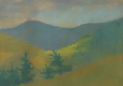 Discount Paysage de montagne avec sapins au premier plan (panneaux aluminium) Panneaux Aluminium|Toiles Sur Châssis