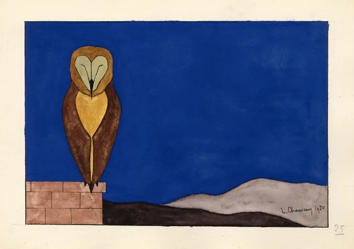 Paysages monstrueux, N°25, 1920 (panneaux aluminium)