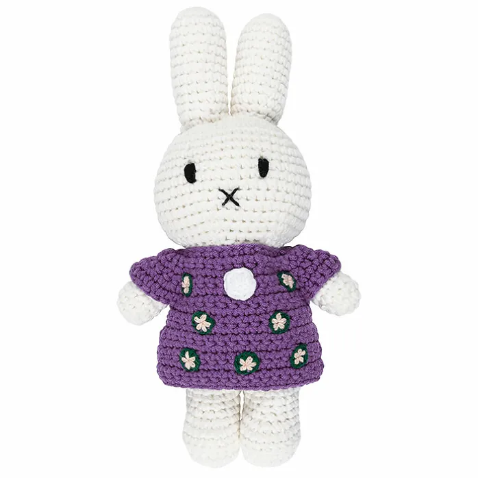 Peluche crochet Miffy Robe Nymphéas