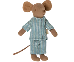 Peluche souris boîte d'allumettes - bleu