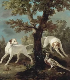 Perle et Ponne, chiennes de la meute de Louis XV (panneaux acryliques) Panneaux Acryliques|Toiles Encadrées