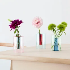 Clearance Petit vase réversible Vert/bleu - Block Design Design|Art De La Maison