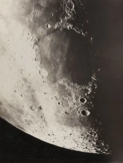 Photographie lunaire, Corne Nord, 27 mars 1890, Observatoire de Paris (panneaux aluminium)