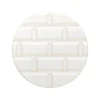 Hot Plaque Rivoli grès émaillé - ⌀ 11,5 cm - Blanc Meudon - Déjà-vu Paris Design