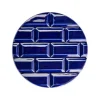 Discount Plaque Rivoli grès émaillé - ⌀ 11,5 cm - Bleu Sèvres - Déjà-vu Design|Art De La Maison