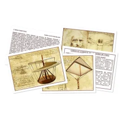 Pochette avec fiches illustrées Léonard de Vinci - Quelles sont ces inventions de Génie? - Marc Vidal