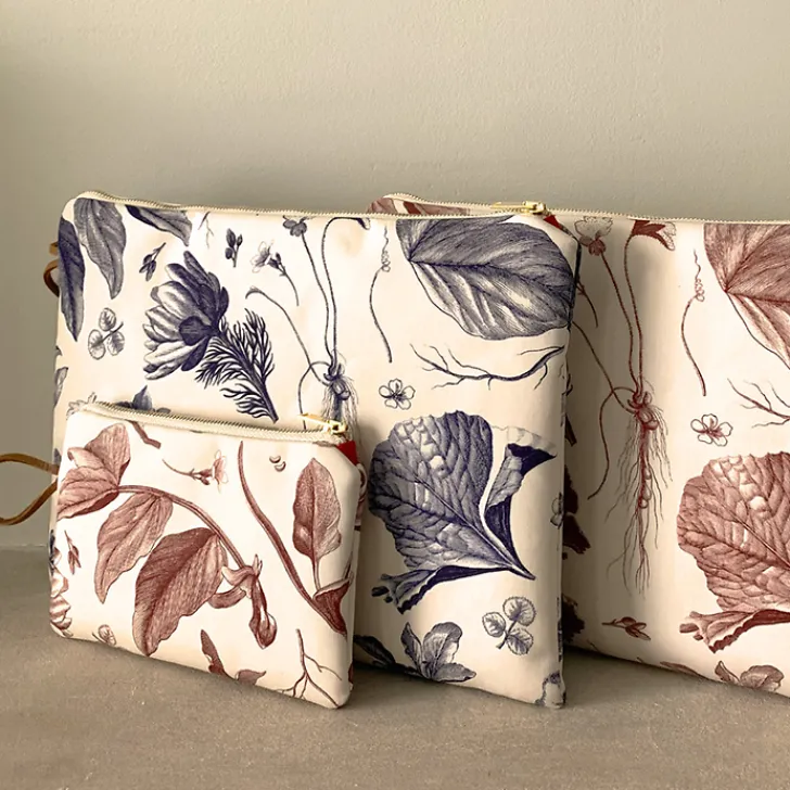 New Pochette bleue Herbier du roi - Maison Baluchon Trousses, Pochettes