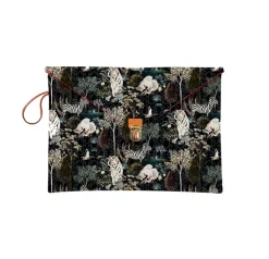 Outlet Pochette ordinateur 13" Ménagerie Royale - Noir Trousses, Pochettes