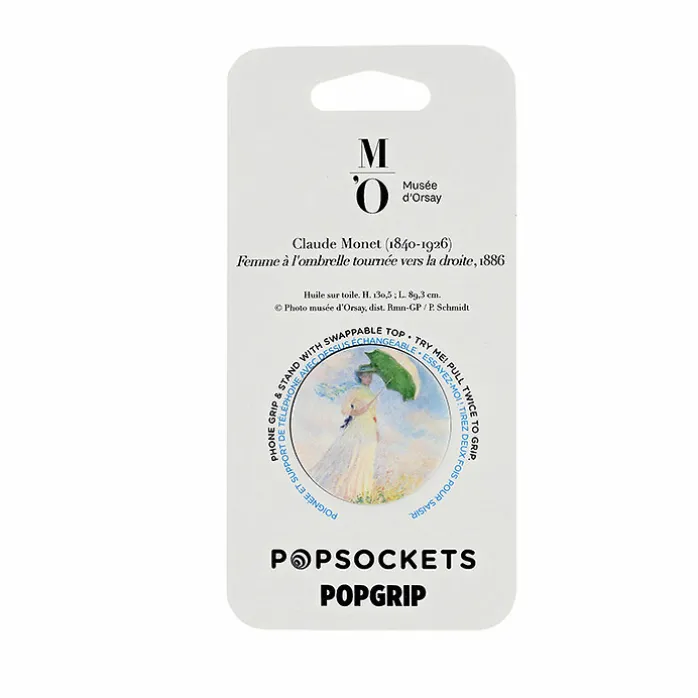 Poignée/support pour téléphone Claude Monet - Femme à l'ombrelle tournée vers la droite - PopSockets