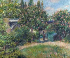 Hot Pont du chemin de fer à Chatou ou Les Marronniers roses (affiches d'art) Affiches D'Art