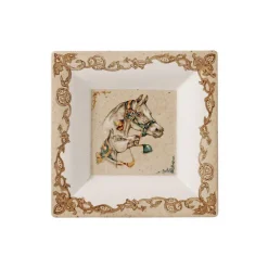 Porte-cartes - Chevaux du Vent 17x17cm - Faïencerie de Gien