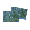 Porte-documents avec bouton pression Claude Monet - Nymphéas bleus