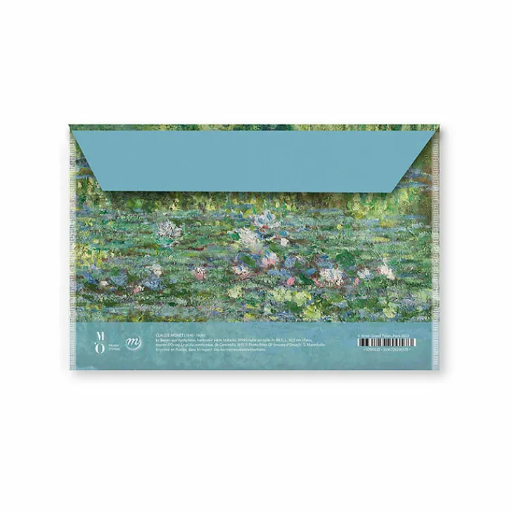 Outlet Porte-documents avec bouton pression Claude Monet - Le Bassin aux nymphéas, Harmonie verte Chemises Et Sous-Chemises
