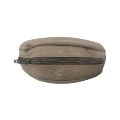 Porte-monnaie Charles - Cuir grainé Taupe - Larmorie