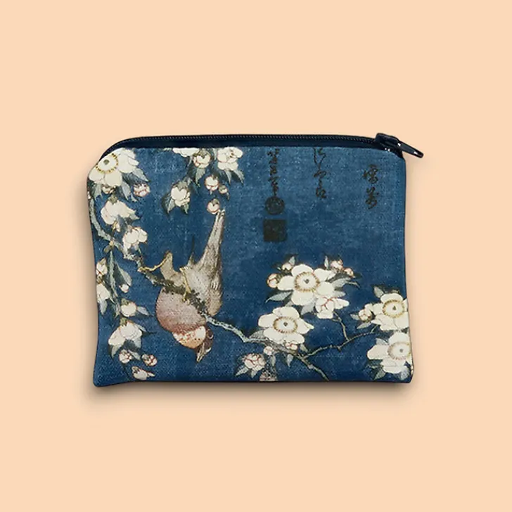 Discount Porte-monnaie Katsushika Hokusai - Bouvreuil et cerisier - 13x10 cm Accessoires