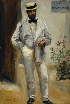 Portrait de Charles Le Coeur (1830-1906), architecte, frère du peintre Jules Le Coeur, ami de Renoir (toiles encadrées) Toiles Encadrées|Toiles Sur Châssis